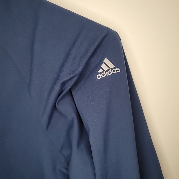 Adidas Men's Navy Blue Stretch Pullover Golf 1/4 Zip Long Sleeve Top XL. - Picture 5 of 9